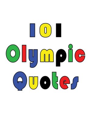 cover image of 101 Olympic Quotes